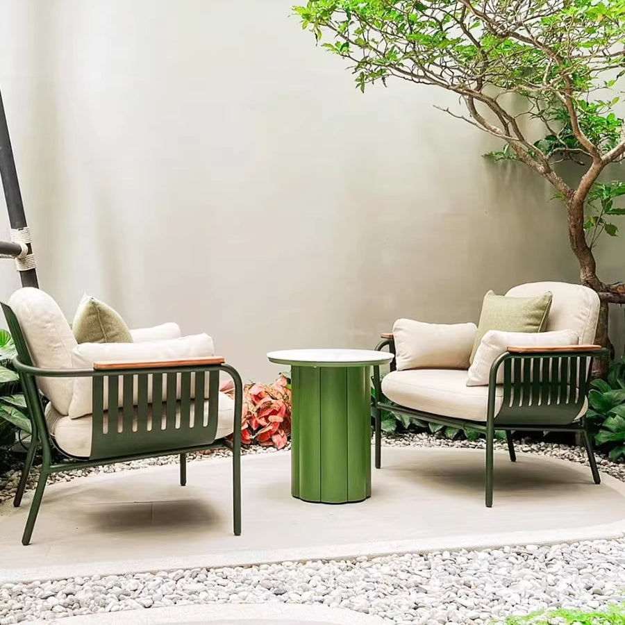 Outdoor sofa garden villa courtyard open-air waterproof outdoor furniture sofa chair custom
