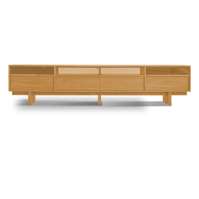 Solid wood TV cabinet living room audio-visual cabinet retro vertical cabinet custom