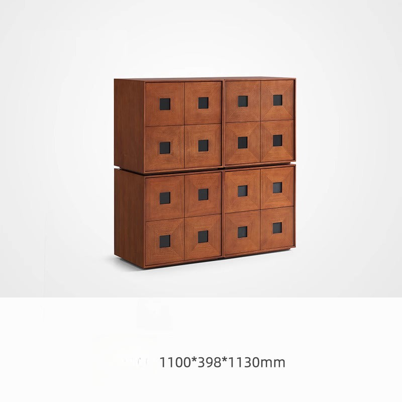 Home retro TV cabinet, living room home combination cabinet