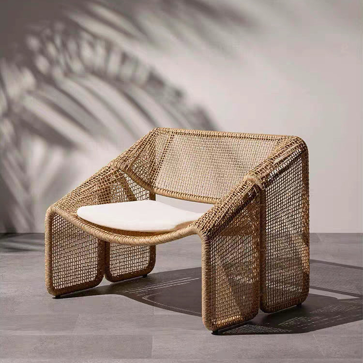 Balcony leisure area outdoor sofa courtyard bedroom homestay rattan living room single rattan chair custom