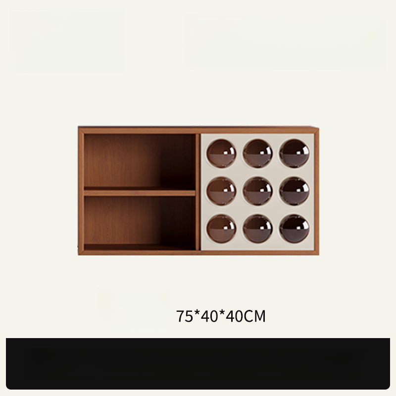 All solid wood TV cabinet bookcase shelf living room retro custom