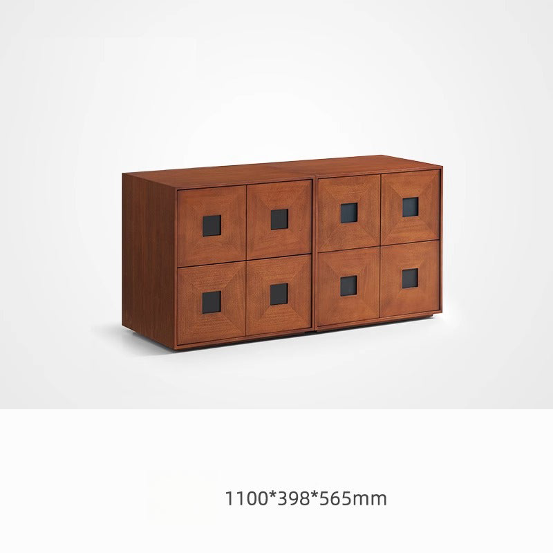 Home retro TV cabinet, living room home combination cabinet
