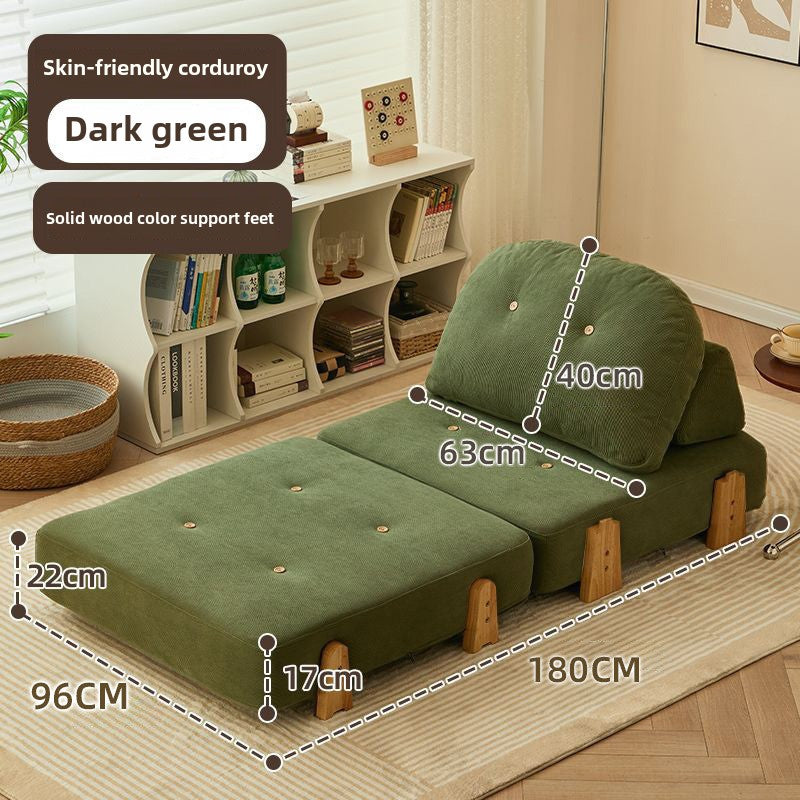 Fabric sofa small apartment combination module sofa bed leisure recliner living room
