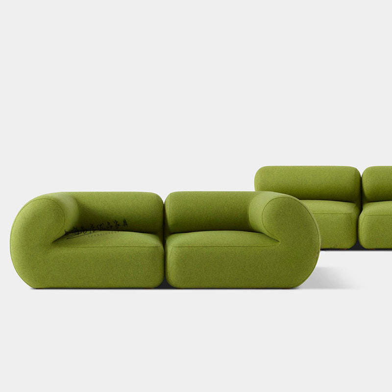 Fabric sofa living room multi-person cream style simple clothing store casual soft decoration home