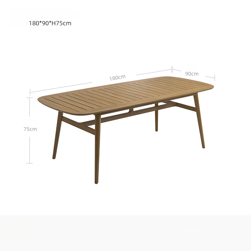 Outdoor tables and chairs courtyard villa furniture open-air yard garden solid wood designer terrace waterproof combination chair