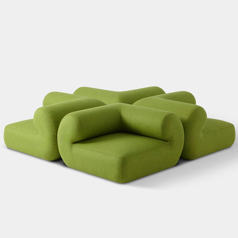 Fabric sofa living room multi-person cream style simple clothing store casual soft decoration home