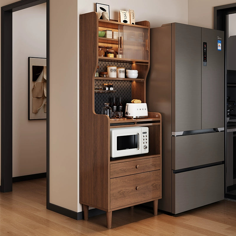 Solid wood dining side cabinet cabinet coffee tea cabinet household living room storage cabinet custom