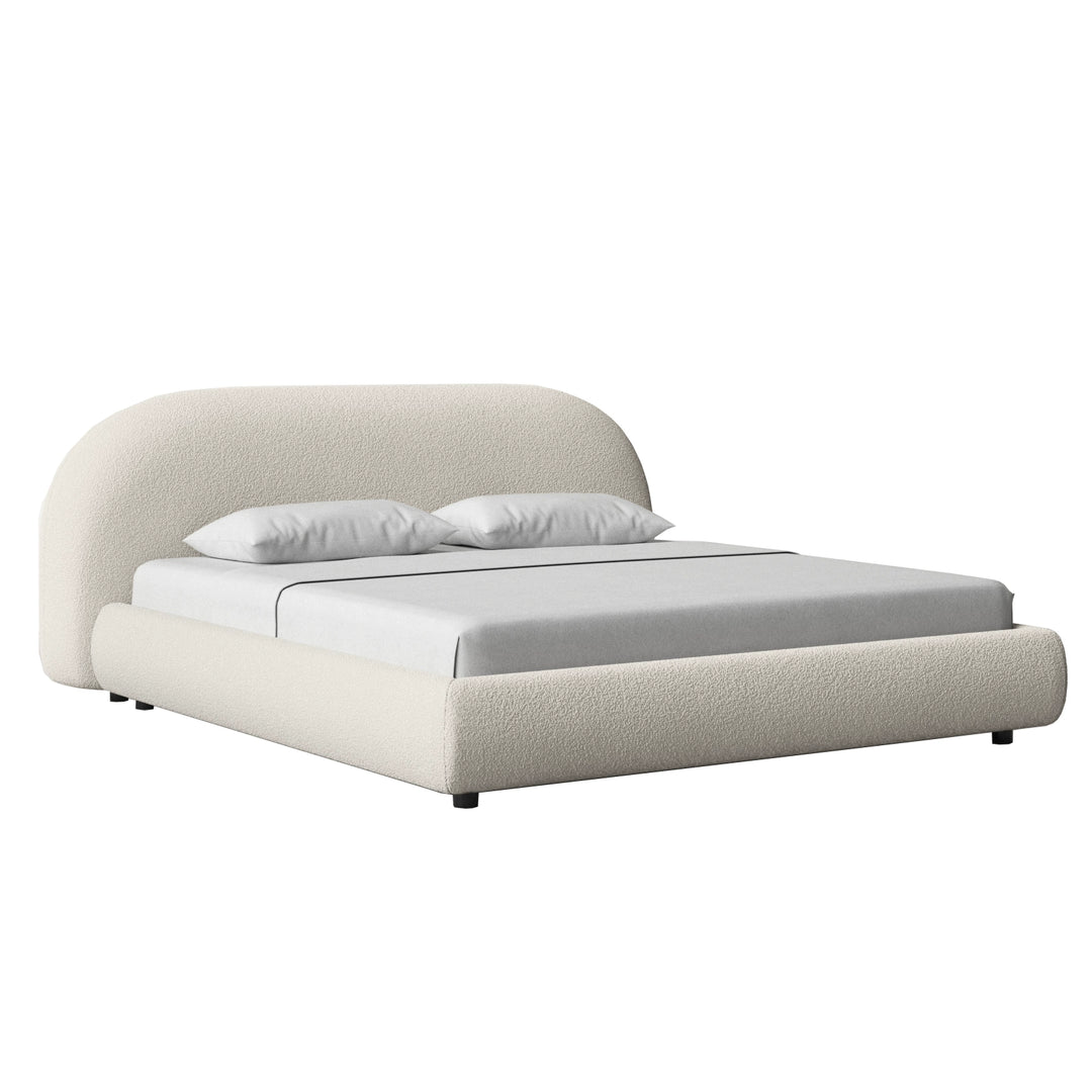 Simple fabric bed bedroom high-end light luxury bed master bedroom custom