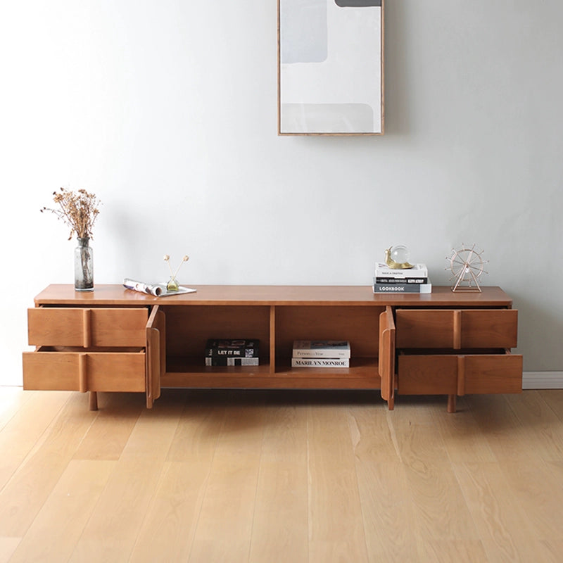 Solid wood TV cabinet living room home retro storage cabinet locker simple modern custom