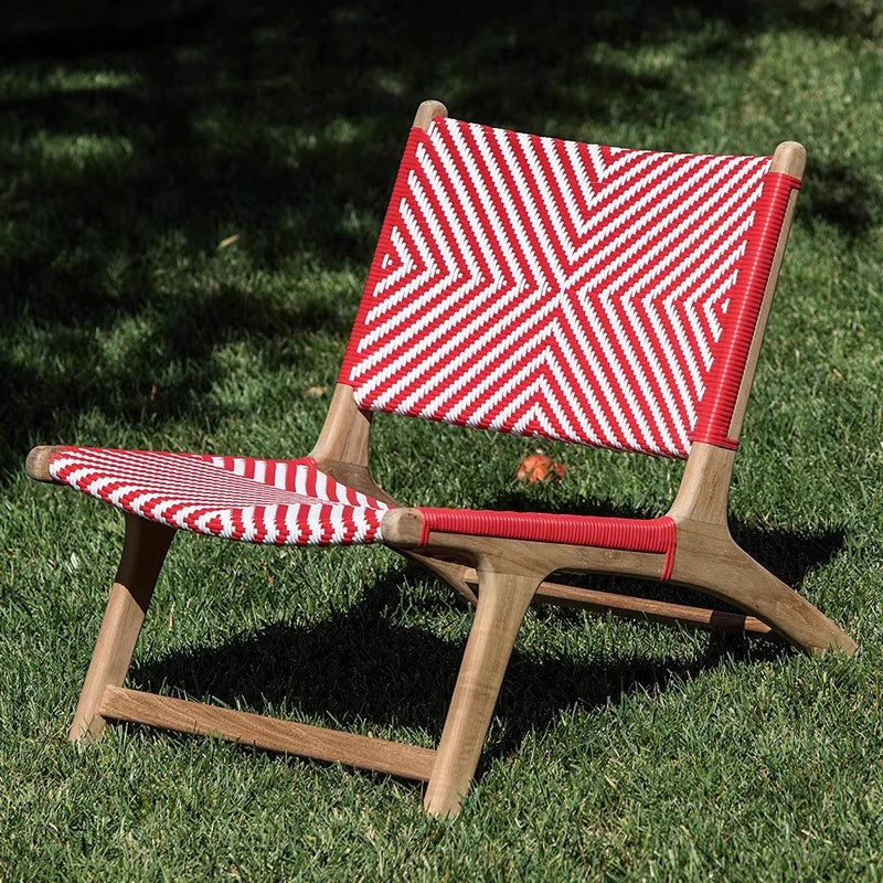 Outdoor tables and chairs solid wood leisure courtyard garden bench outdoor waterproof rattan bed balcony sofa furniture custom