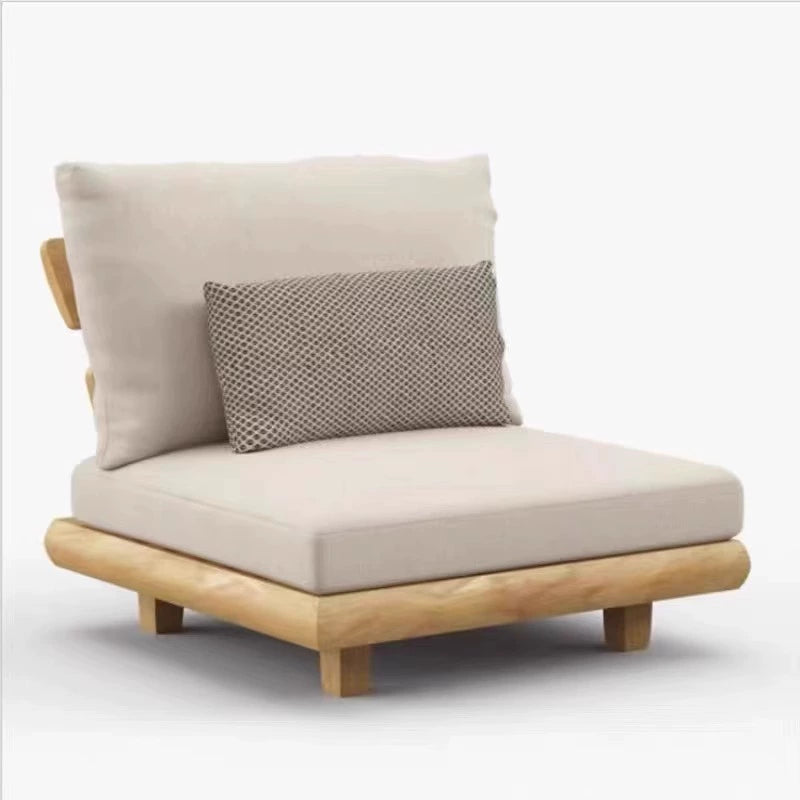 Villa open-air outdoor sofa combination outdoor courtyard garden solid wood furniture custom