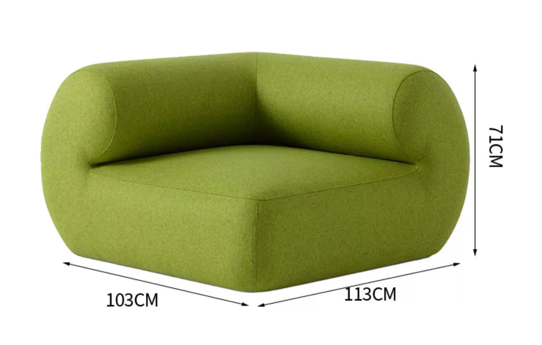 Fabric sofa living room multi-person cream style simple clothing store casual soft decoration home