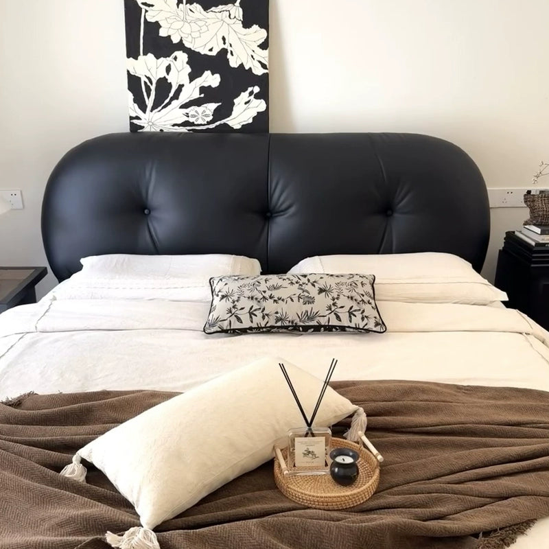 Master bedroom bed light luxury storage bed customization
