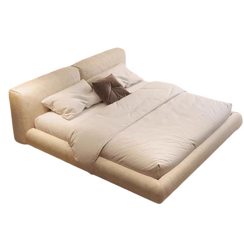 Fabric bed Modern simple master bedroom double bed soft bed custom