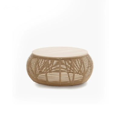 Balcony small sofa outdoor log color rattan chair round leisure single creative bedroom rattan sofa