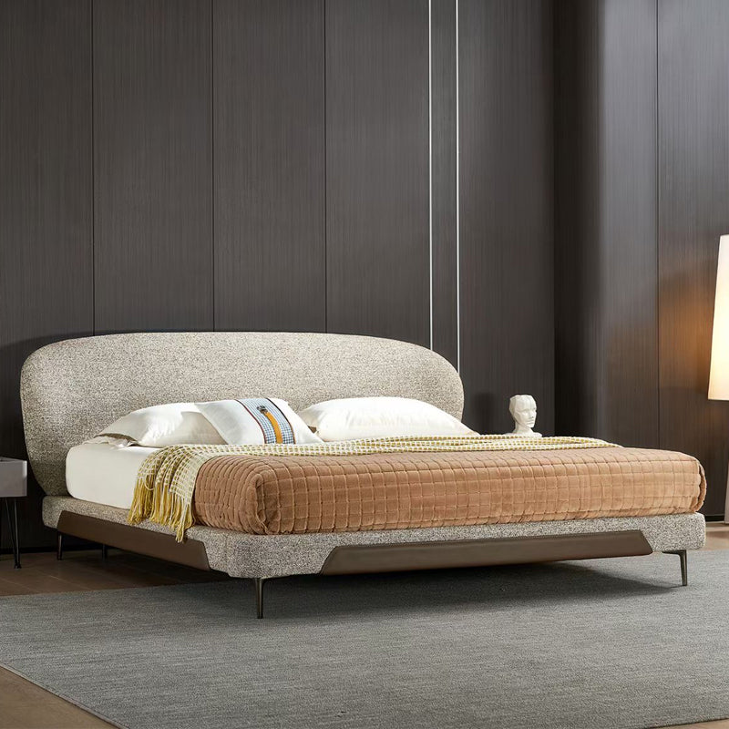 Fabric bed Modern simple master bedroom double bed New bed