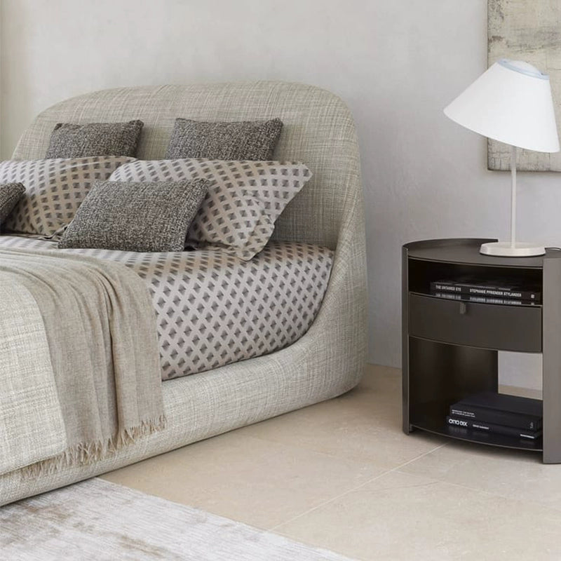 Fabric bed high-end villa double master bed custom