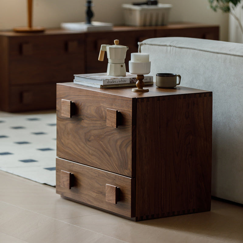 Solid wood combination TV cabinet modern retro module side cabinet bedside cabinet living room card door cabinet chest cabinet