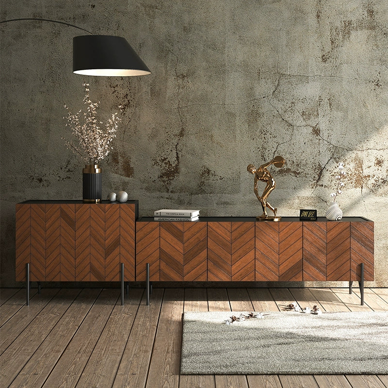 Coffee table TV cabinet all solid wood modern simple bedroom storage cabinet household custom