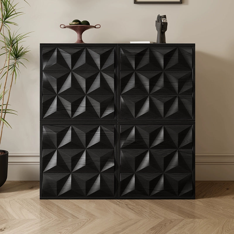 Medieval diamond-shaped card door cabinet, living room TV cabinet, household bedroom, bedside cabinet, solid wood chest cabinet, dining side chest cabinet
