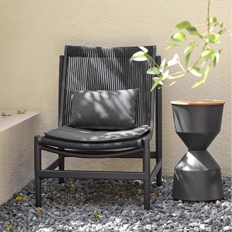 Outdoor courtyard sofa open-air balcony leisure rattan chair coffee table outdoor garden rain and sun protection rope furniture customization