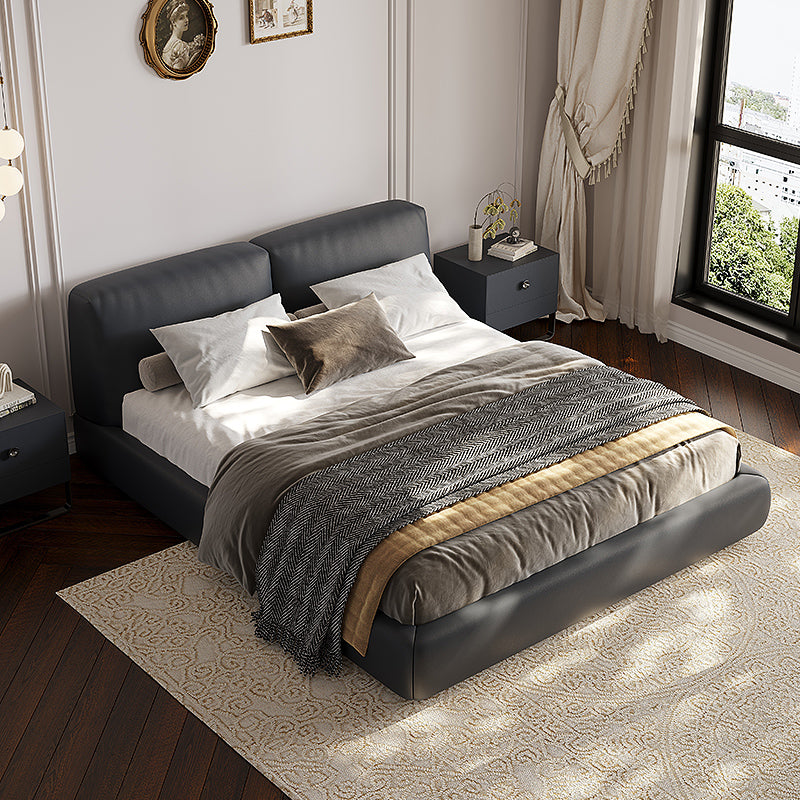 Modern minimalist master bedroom double soft bed