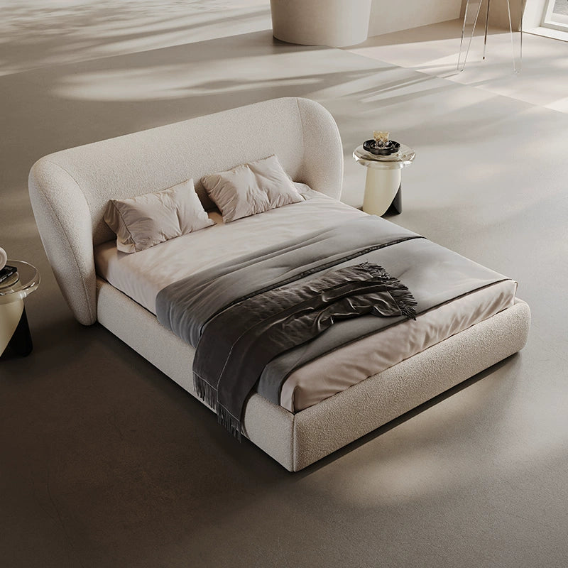 Fabric bed master bedroom bed simple soft bag bed custom