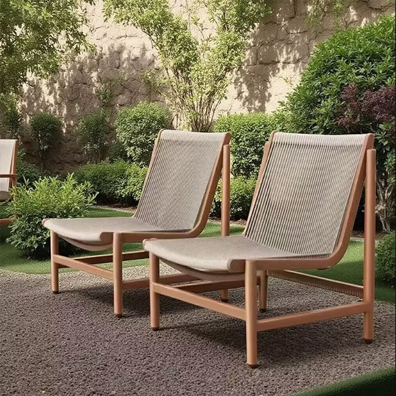 Outdoor courtyard sofa open-air balcony leisure rattan chair coffee table outdoor garden rain and sun protection rope furniture customization
