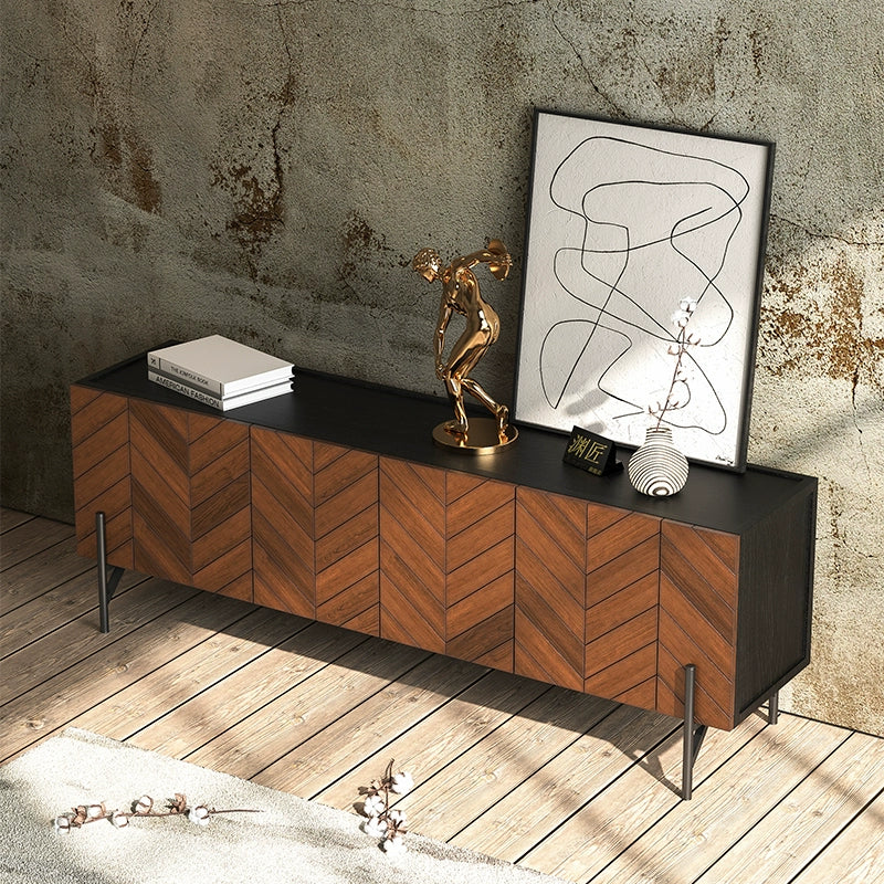 Coffee table TV cabinet all solid wood modern simple bedroom storage cabinet household custom