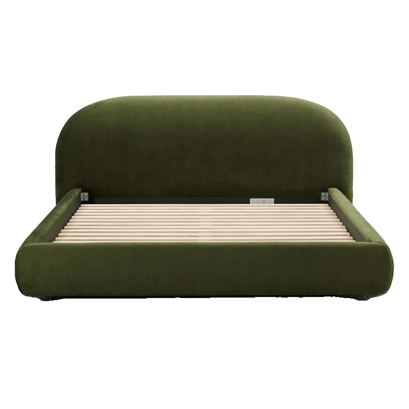 Master bed villa minimalist fabric bed custom