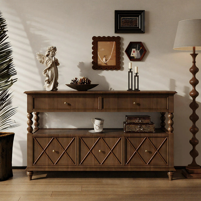 Retro solid wood cabinet, living room against the wall, locker, side cabinet, storage, entrance cabinet, partition, and dining side cabinet are customized.
