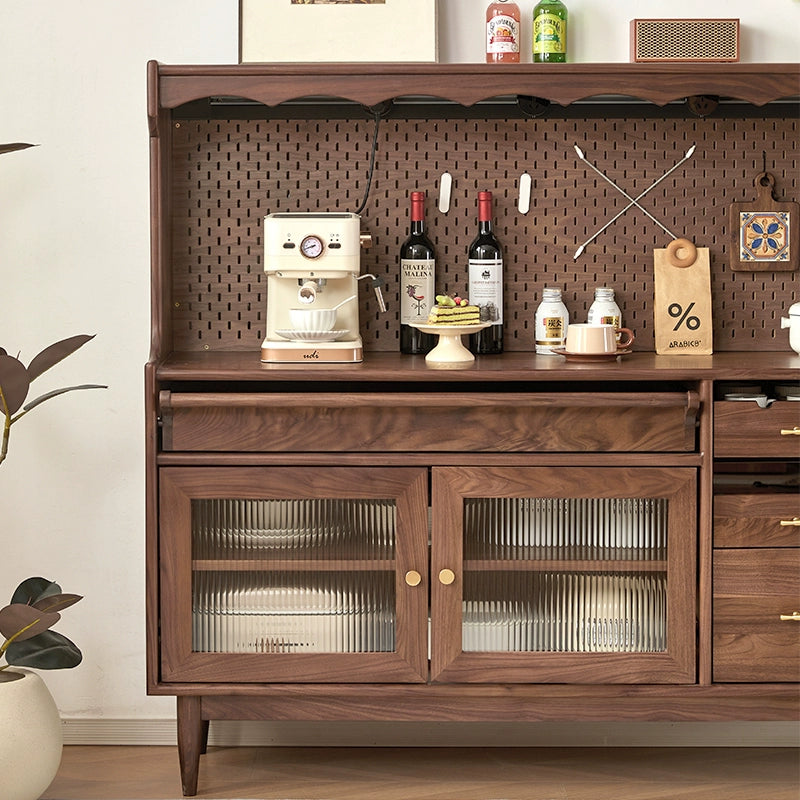 Side cabinet Solid wood living room locker Household slate storage cabinet Wine cabinet Customized