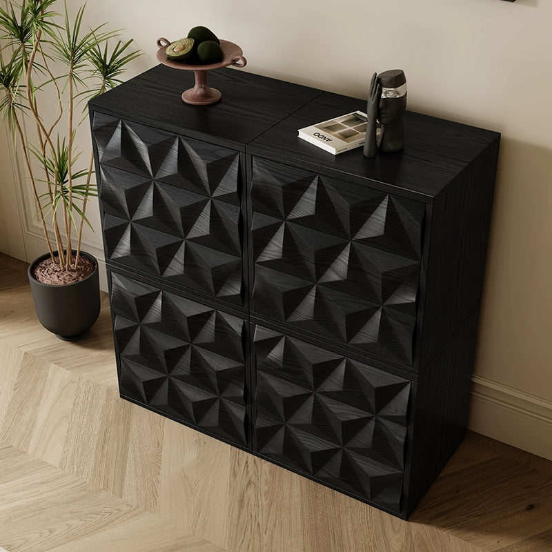 Medieval diamond-shaped card door cabinet, living room TV cabinet, household bedroom, bedside cabinet, solid wood chest cabinet, dining side chest cabinet