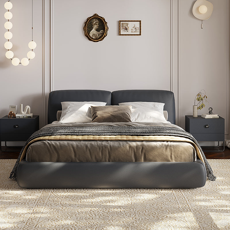 Modern minimalist master bedroom double soft bed