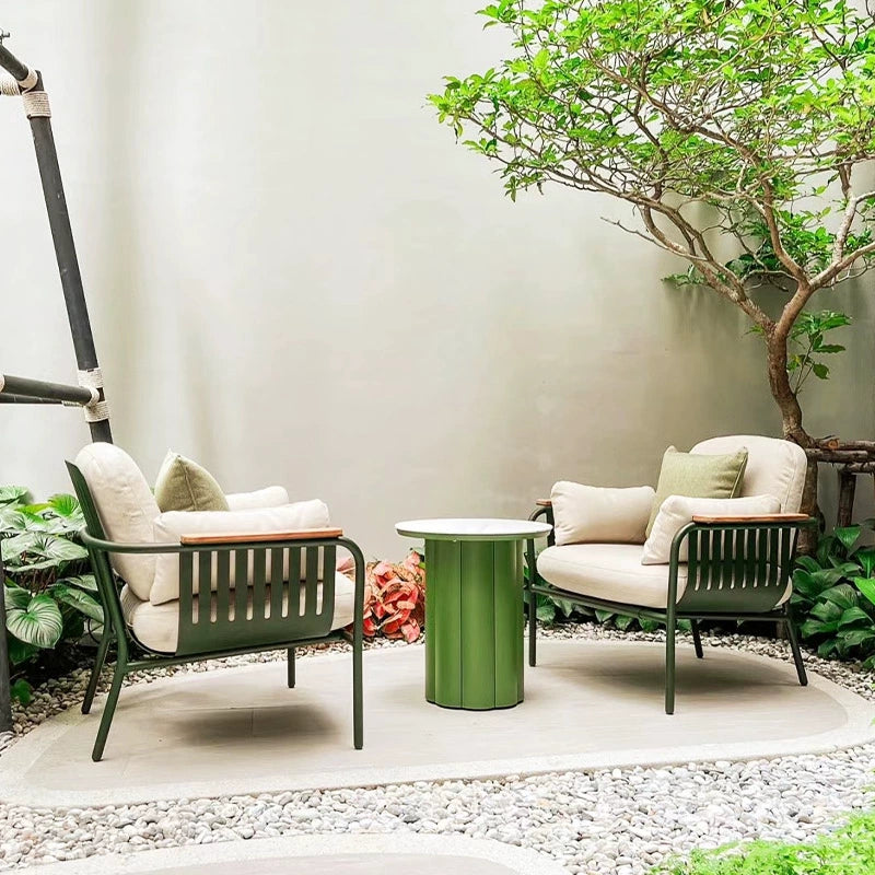 Outdoor sofa garden villa courtyard open-air waterproof outdoor furniture sofa chair custom