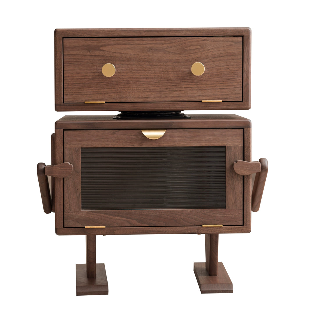 Bedside table Solid wood robot Sofa side cabinet Bedroom storage Children's cartoon creative chest custom