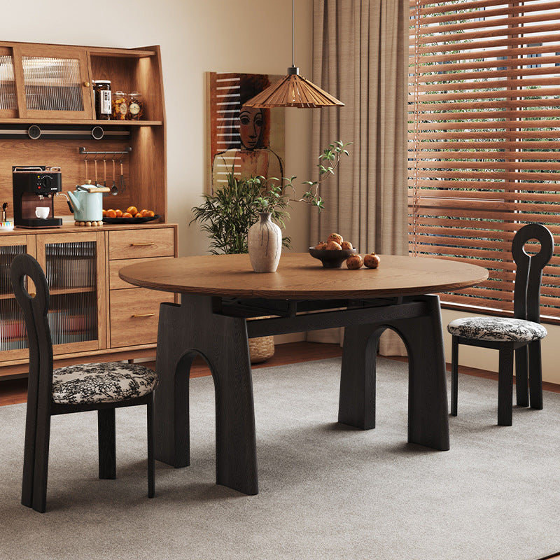 Light luxury rock slab dining table Modern simple home high-end villa dining table and chair combination custom