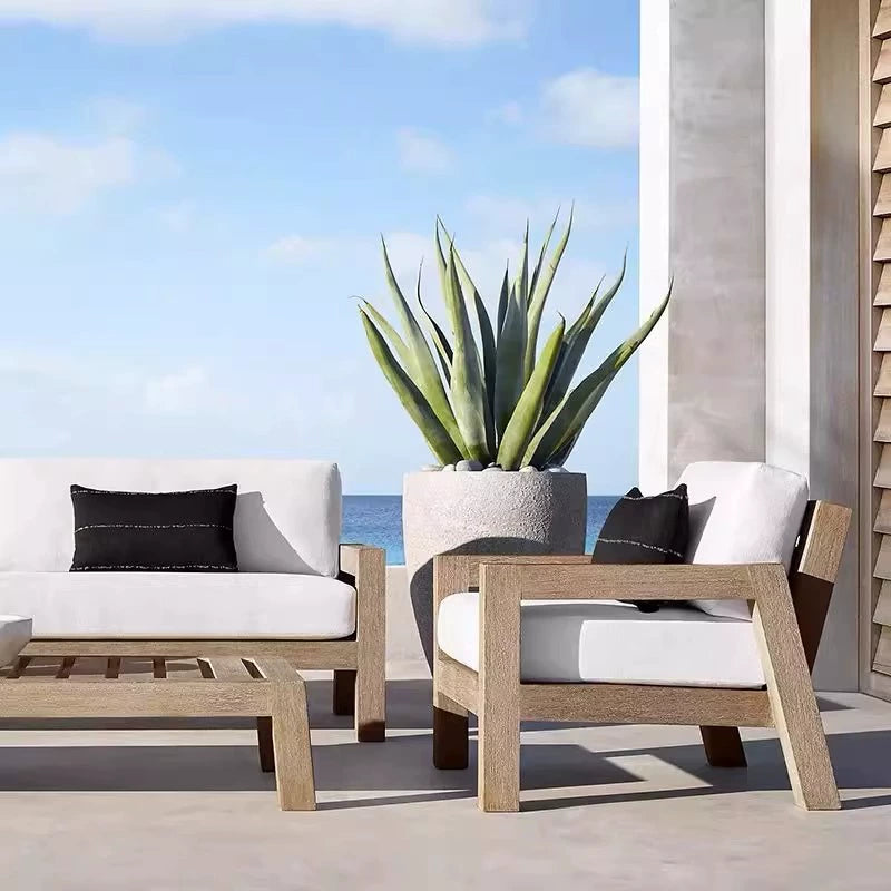 Outdoor sofa villa courtyard hotel garden terrace anti-corrosion and sun protection outdoor furniture custom