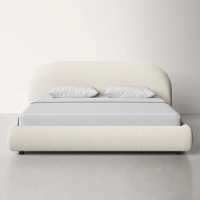 Master bed villa minimalist fabric bed custom