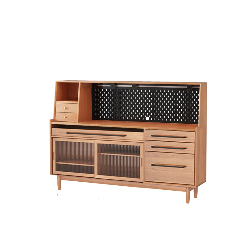 Solid wood dining side cabinet simple household multi-functional tea cabinet kitchen locker storage cabinet custom