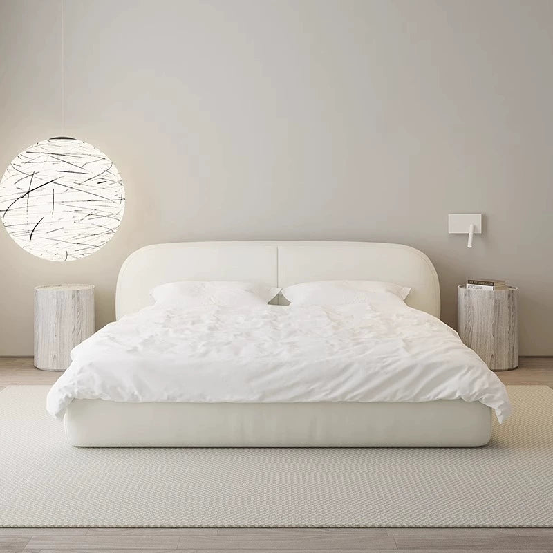 Fabric bed simple modern master bedroom bedroom bed custom