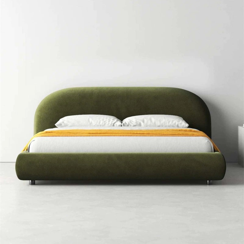 Master bed villa minimalist fabric bed custom