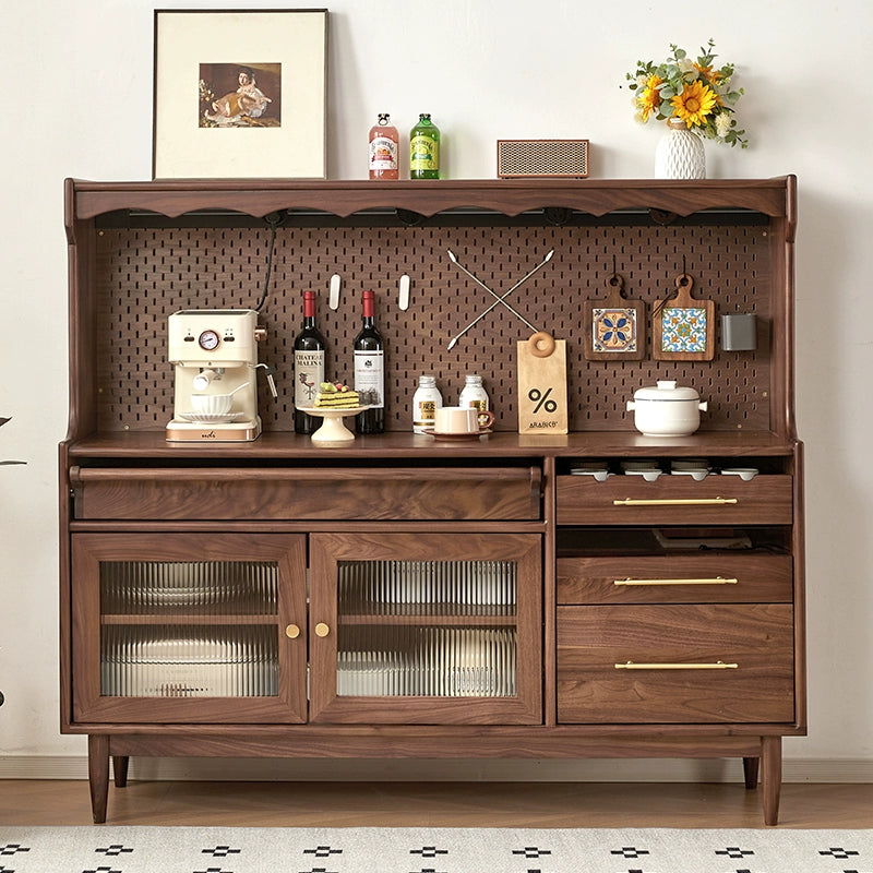 Side cabinet Solid wood living room locker Household slate storage cabinet Wine cabinet Customized
