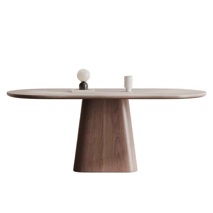 Retro rock slab dining table household rectangular dining table designer solid wood dining table and chair combination custom