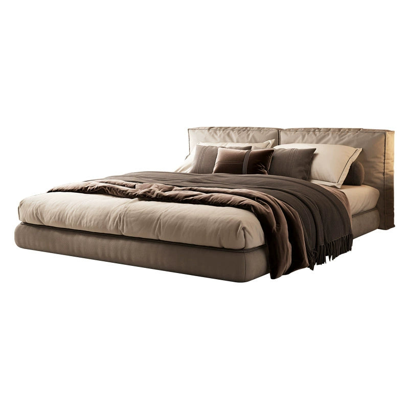 Fabric bed Modern simple master bedroom bed custom