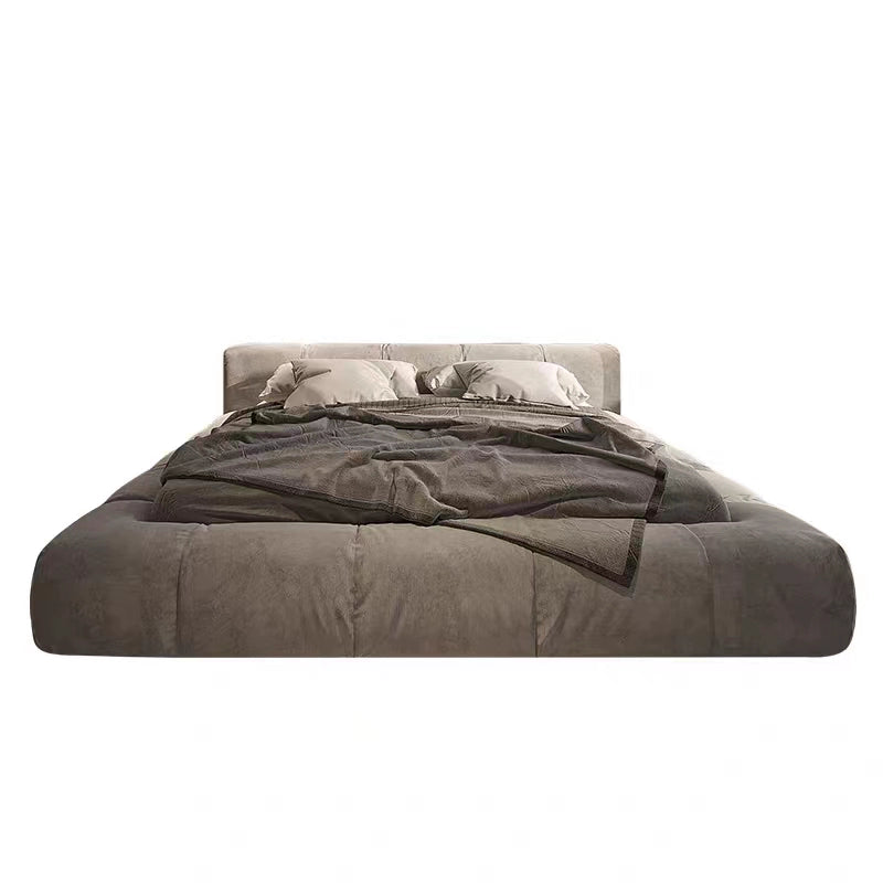 Master bedroom bed light luxury fabric bed modern simple customization