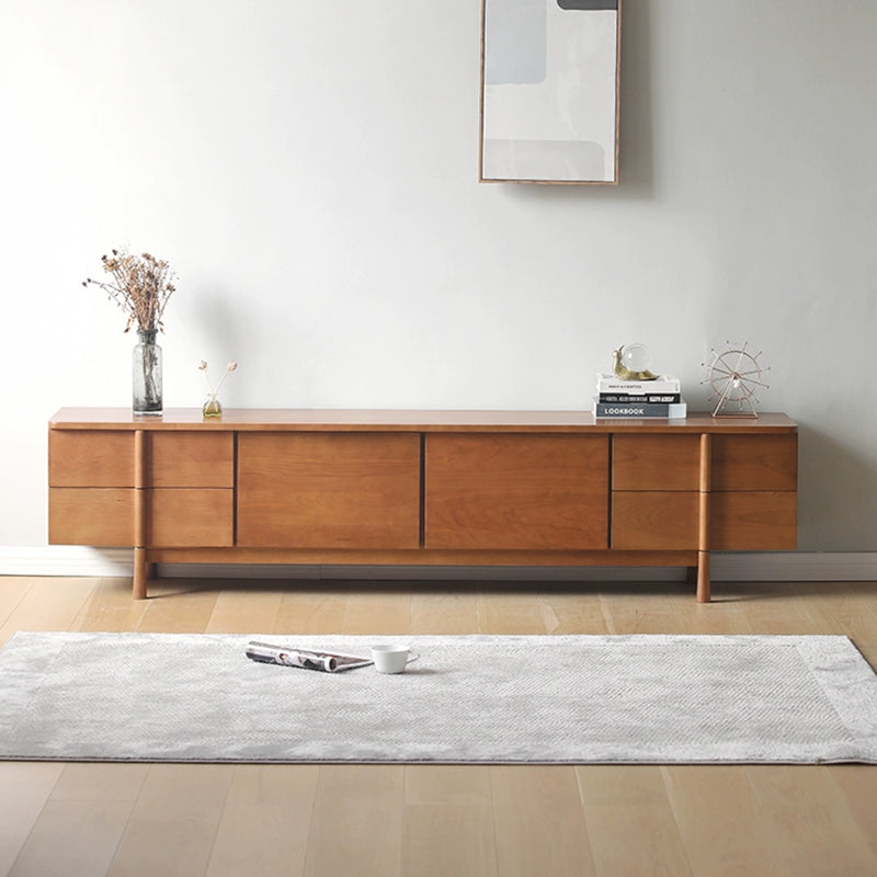 Solid wood TV cabinet living room home retro storage cabinet locker simple modern custom