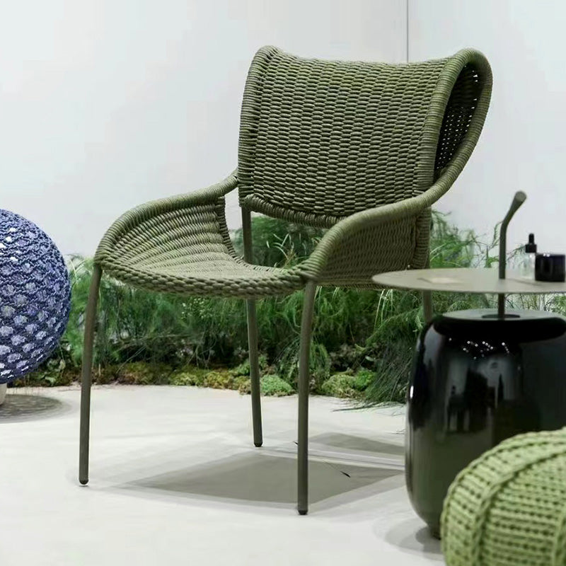 Outdoor rattan chair villa hotel courtyard balcony rattan rocking chair garden waterproof sunscreen leisure table, chair sofa