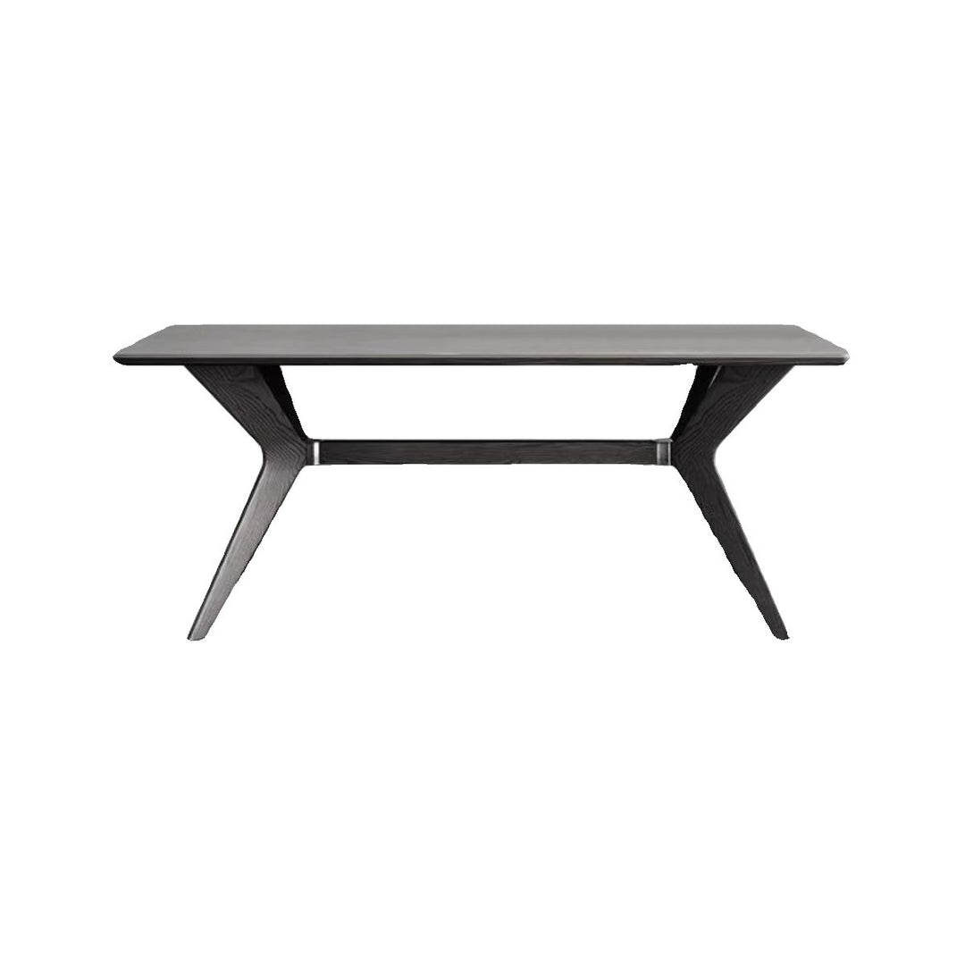 Dining table and chair combination household small apartment light luxury high-end living room rectangular dining table custom