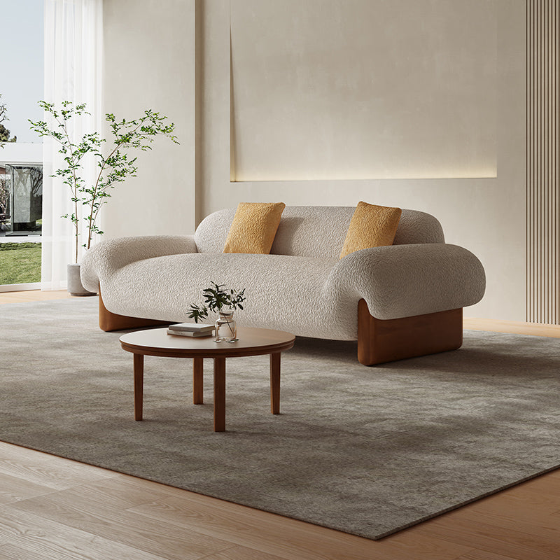 Modern minimalist fabric sofa combination beige designer furniture